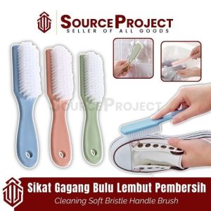 Sikat Gagang Bulu Lembut Pembersih Wc Lantai Kamar Mandi Toilet Cuci Baju Serbaguna | Source Project