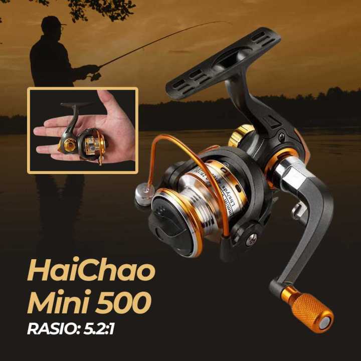 PROMO Reel Pancing Mini 100 500 800 Spinning Fishing Reel 5.2:1 12 Ball Bearing Reel Pancing Kecil