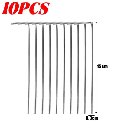 30PCS Metal Galvanized Steel Tent Stakes Heavy Duty Yard Garden Stake Ground Nails for Canopy Camping Outdoor Decoration Fixed Pegs