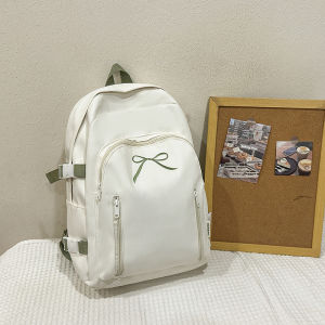 AE Korean Style ins Cute Bowknot Backpack for Elementary School Girls Japanese Style Fresh and Casual Travel Backpack for Women