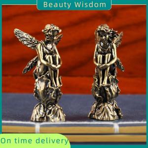 Beauty Wisdom Retro Copper God Of Love Cupid Statue Small Ornaments Brass Angel Figurines Home Decor Accessories