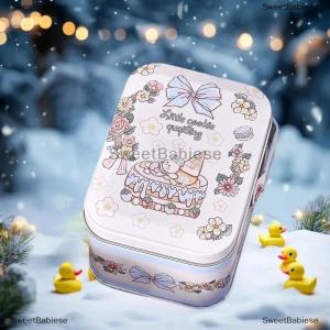 [COD] SweetBabiese Tinplate Candy Box Kids Gifts Small Tin Box Cookie Boxes Portable Gift Case For Birthday Wedding Party Decoration