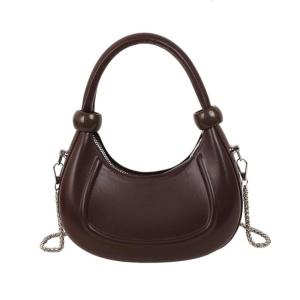 Shoulder Toted Handbag for Women Pu Purse Clutches Trendy Crossbody Bags with Removable Chain for Work Shopping Travel