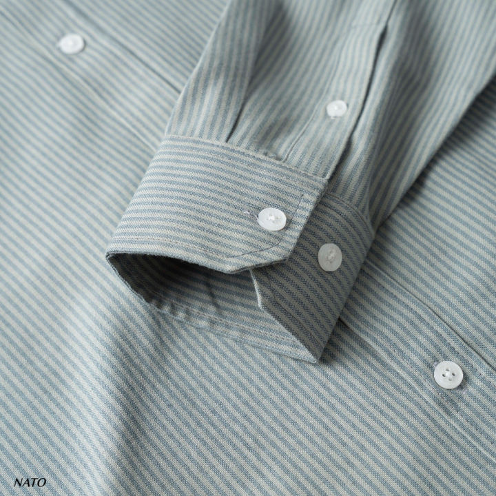 Oxford%20long%20sleeved%20shirt,%20striped%20Somi%20mens,%20womens,%20regular%20loose%20fit,%20high-end%20politeness,%20local%20brand%20unisex%20NATO%20-%20Image%203