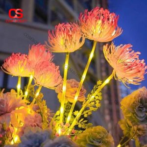 Combo 10 Đèn Cắm Cỏ Hình Hoa NLMT Ánh Sáng Trang Trí Ngoài Trời