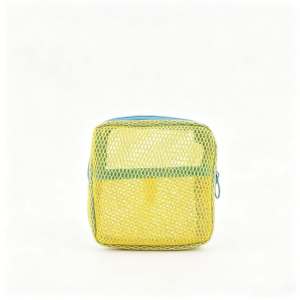 BECORATE Durable Polyester Mesh Cosmetic Storage Bag Candy Color Dopamine Large Capacity Toiletry Make Up Organizer