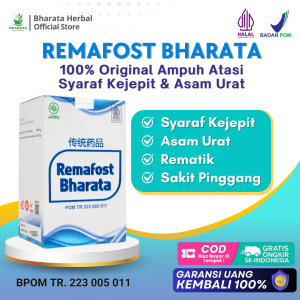 Remafost Bharata - Obat Saraf Kejepit - Rematik & Asam Urat - Obat Sendi Ampuh 100% Original