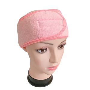SERENEGLOW Ultra-Soft Flannel Headband for Women - Sweat Absorbing Non-Slip Yoga & Makeup Cap with Adjustable Closure
