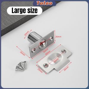 Talao Spring Invisible Cabinet Door Beads Lock Closet Ball Catch Latch with Screws