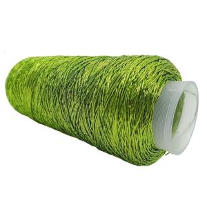 200g/Roll Metallic Crochet Thread Polyester Knitting Thread for Knitting Weaving Project Making Bag Keychain Pendants