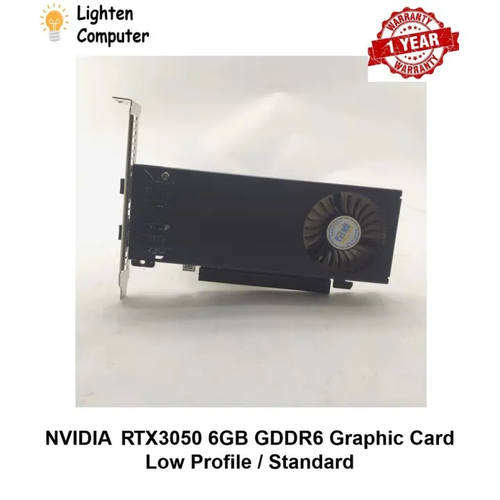 【NEW】 NVIDIA RTX3050 6GB GDDR6 Graphic Card | Low Profile / Standard | No Need 6 Pin | Desktop | Graphics Card | RTX 305