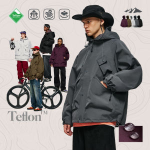 INFLATION brand Teflon three function pocket charging jacket 2024 autumn/winter outdoor zippered jacket jacket