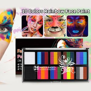 Body Face Paint 26 Colors Water Based Pigment Painting Kit Makeup Adults Kids Childrens Day Birthday Cosplay Halloween
