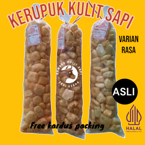 Kerupuk Kulit Sapi Dorokdok Krupuk Kulit Sapi Original Aneka Rasa Gurih Renyah Halal 250 Gram