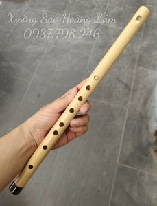 Sáo trúc thổi dọc tone La trầm A4 đầu ngọc chuẩn âm dễ thổi nhất HL15SD Xưởng Sáo Hoàng Lâm
