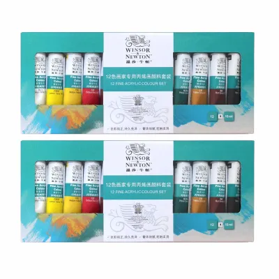 Winsor and Newton 12 Acrylic Paints fine painting