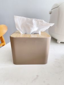 Hộp Đựng Giấy Ăn Nhựa Trong Nắp Tre Gỗ Thiết Kế Sang Trọng Nhiều Kích Thước Lựa Chọn