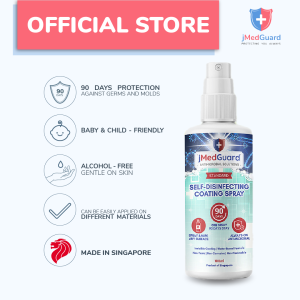 jMedGuard® Standard™ Self-Disinfecting Antimicrobial Surface Coating Solution: 90 Days of Self-Disinfection Safe for Babies & Pregnant Women/ Family-friendly/ Made in SG