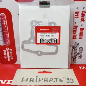 Paking seng  perpak gasket cop paking atas paking head cylinder beat led K1a (2020-sekarang) genio (2019-2022) scoopy (2021-sekarang) original honda 12251K0JN01