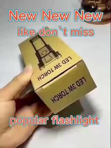 Multifunctional outdoor camping flashlight USB charging LED light