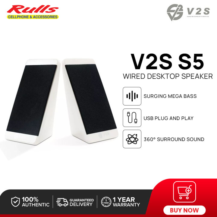 V2S S5 Desktop Speaker Mini USB PC Speaker Small Stereo Speaker - Main Image