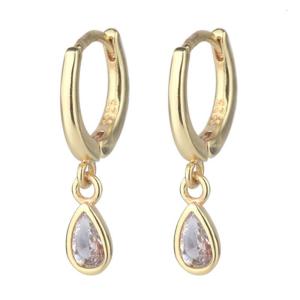 Elegant Water Drop Styles Zircon Earrings Anti Tarnish Comfort Fits Accessory for Evening Parties and Daily Wear