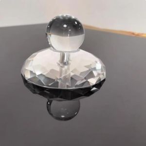 btnx Crystal Turntable Weight Clamp - Hi-Fi Vibration Reduction Non-Threaded Base (K9 Optical Crystal)Premium LP Record Stabilizer 9R3H1