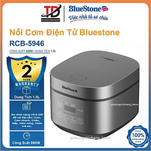 Nồi cơm điện tử BlueStone 1.5 lít RCB-5946 -Chính Hãng 100% Lòng nồi 6 lớpdày 3 mmphủ men chống dính -Bảo Hành 12 Tháng