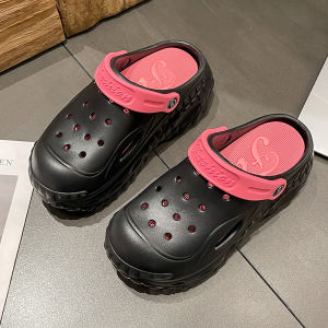 [Free Shipping] Womens 2025 Summer Outdoor Clog Sandals with Thick Soles Breathable Two-Way Wear Closed-Toe Design Non-Slip Beach Shoes