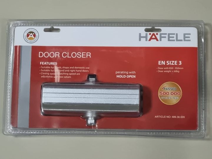 Hafele door closer WITH HOLD OPEN 60kg Lazada PH