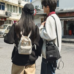SDRYHTDH Handheld Crossbody Phone Pouch Multifunctional Korean Style Small Square Bag Portable Tote Bag Nylon Shoulder Bag Woman Girls