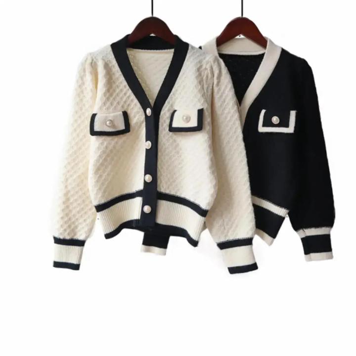 Cardigan Korean Style Sweater Wanita Baju Rajut 016 Cantik Elegan