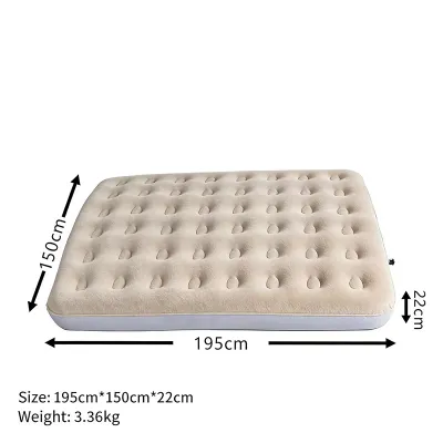 Portable Inflatable Air bed Single/Queen Size Portable Bed Air Mattress Camping Bed Camping Tent Sofa Bed with Free AC Electric Air Pump & Air Pillow