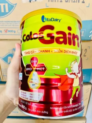 Sữa bột Colos Gain 0+ 800g