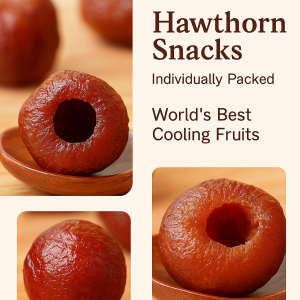 Hawthorn Nutless Fruit Dried Snacks Hawthorn berongga tanpa biji untuk mengurangi tiga efek tinggi