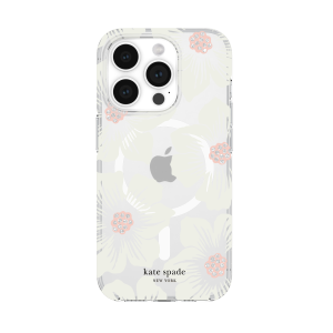 Kate Spade New York iPhone 16 / iPhone 15 Series Hollyhock Cream Floral MagSafe Compatible Case
