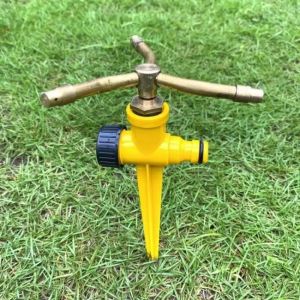 ZYJC 1/2 Inch Automatic Rotary Sprinkler 2/3/4 Arm 360 Degree Automatic Sprayer Irrigation Supplies Brass Irrigation Sprinkler Heads For Lawn Gardening Greenhouses