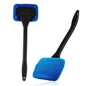 Car Windshield Demisting Cleaning Brush Glass Wiper Extendable Car Windshield Cleaner Stick