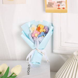 Korean Style Knitting Crochet Flower Bouquet Bouquets Gift Birthday Crochet Flower Graduation Bouquets Flowers Bouquet Gift Knitted Flower Bouquet Graduation Gift Surprise Flower Valentines Day Mothers Day Teachers Day Anniversary Gifts