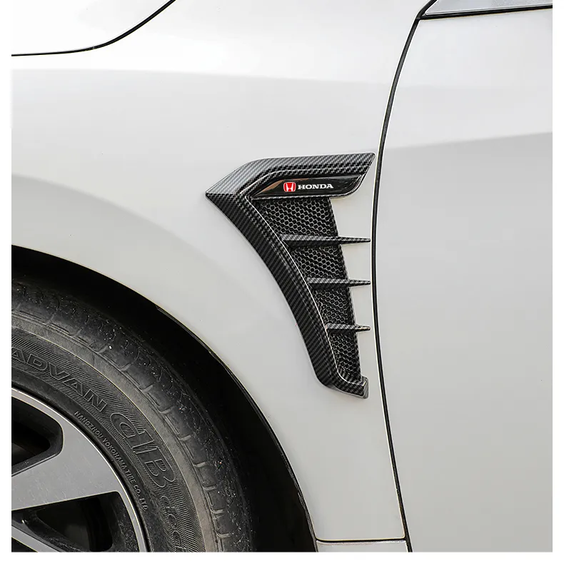 2Pcs Car Styling 3D Shark Gill Car Side Fake Vent Sticker Car