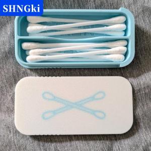 SHNGki Mini Trượt Bông Tăm Bông Hộp Lưu Trữ Xách Tay Tăm Bông Trường Hợp Cho Du Lịch Và Sử Dụng Hàng Ngày Đa-Ngăn Bụi-Bằng Chứng Giữ Sạch