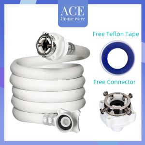 【Free Connector】Washing Machine Water Inlet Pipe Hose Extension 2/3/4/5M Optional Automatic Extens