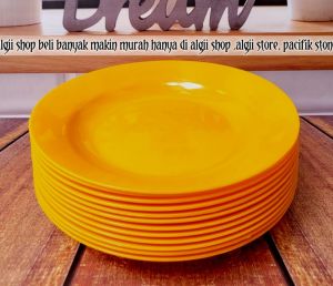 MURAH 12PCS PIRING MAKAN BULAT DIA 20CM AMAN DI GUNAKAN SEHARI HARI