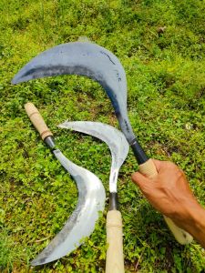 100% Asli Sabit Cap Buaya Per Baja pilihan / Sabit pengatitan - Sabit Tebal - Sabit per baja