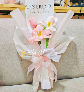 Bó 3 bông hoa tuylip làm Quà tặng 20/10 20/11 8/3 sinh nhật ý nghĩa (có hỏa tốc)