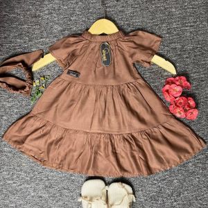 Malika Baju Dress Anak Perempuan Bahan Rayon Nyaman Seharian usia 5 bulan - 7 Tahun
