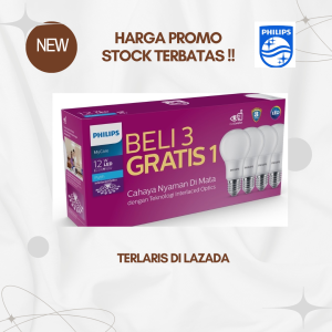 Lampu Philips Led 12 Watt Promo Multipack MyCare Bulb - isi 4pcs