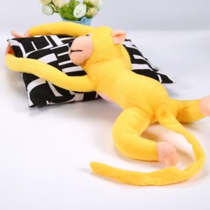MILAN Soft 60cm Party Decorate Stuffed Doll Anti-Collision Dolls For Kid Long Arm Monkey Plush Toys Monkey Plush Toy Banana Monkey Doll Monkey Stuffed Doll