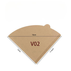 100pcs Disposable Cone Coffee Filter - Wood Pulp Drip Paper - for Pour Over and Drip Coffee Maker