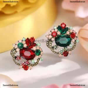[COD] SweetBabiese Thời trang Pha Lê Hoa trâm cài cho phụ nữ quần áo áo đồ trang sức giản dị accessries Quà Tặng